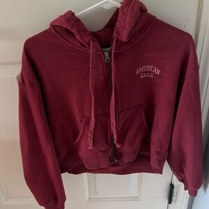 american eagle cropped hoodie